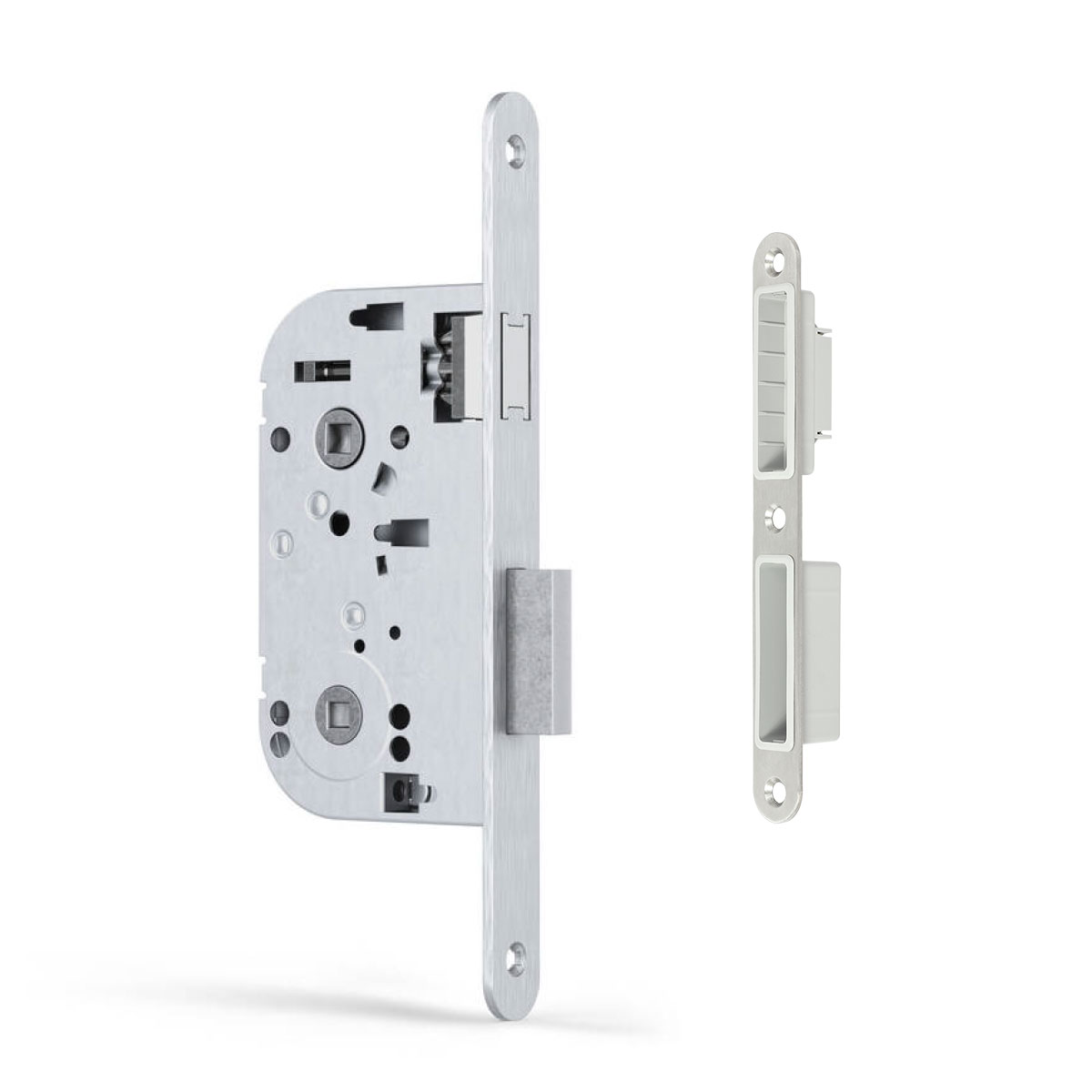 MOABI 26 Magnetique - Serrure à encastrer à bouton en  Axe 50 Dernière génération Réversible Haute résistancecertifié NF niveau 3