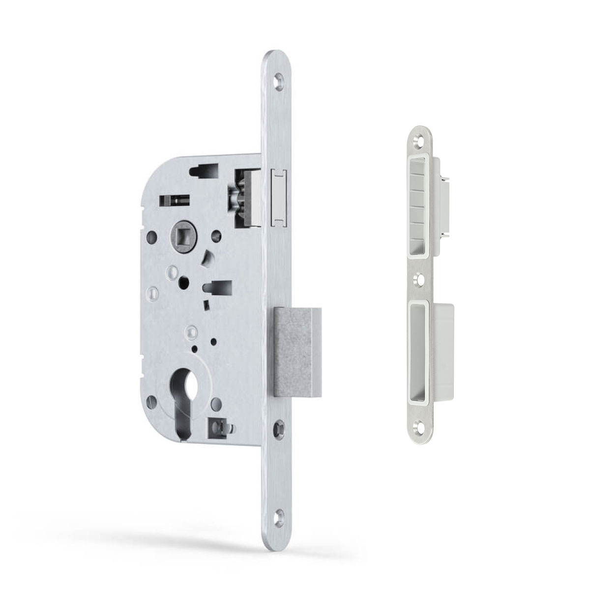 MOABI Serrure de porte à encastrer Réversible Haute résistance (21 Magnetique Axe 40)