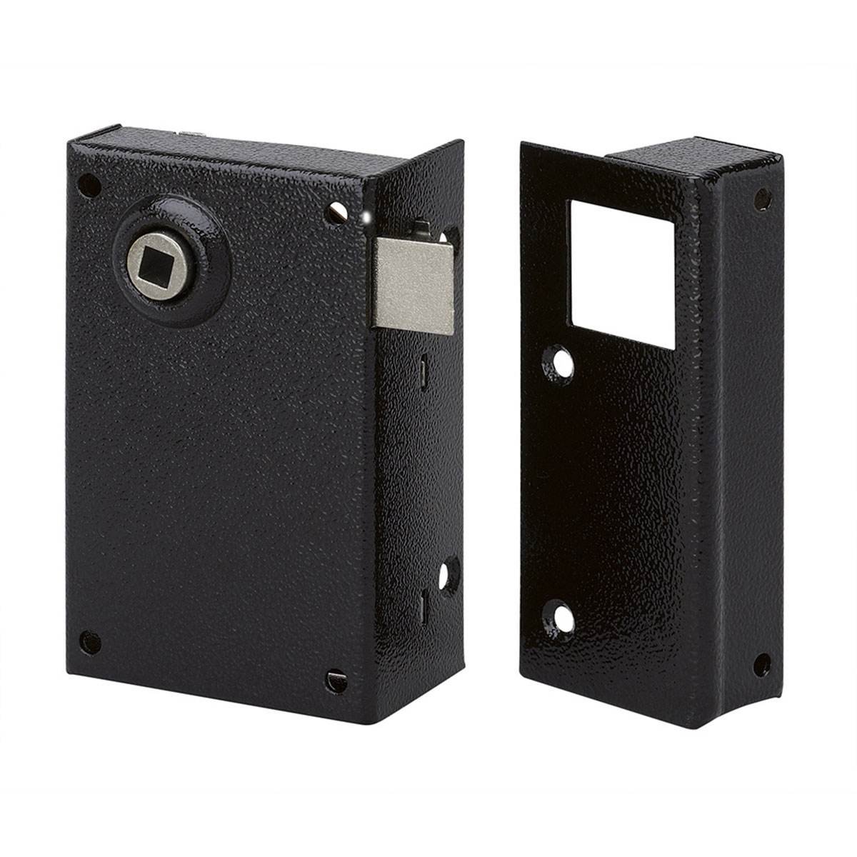 METALUX Série 539 Droite - Serrure en applique sans condamnation 70x110mm Carré de 7 Porte de jardin Portail Porte extérieur