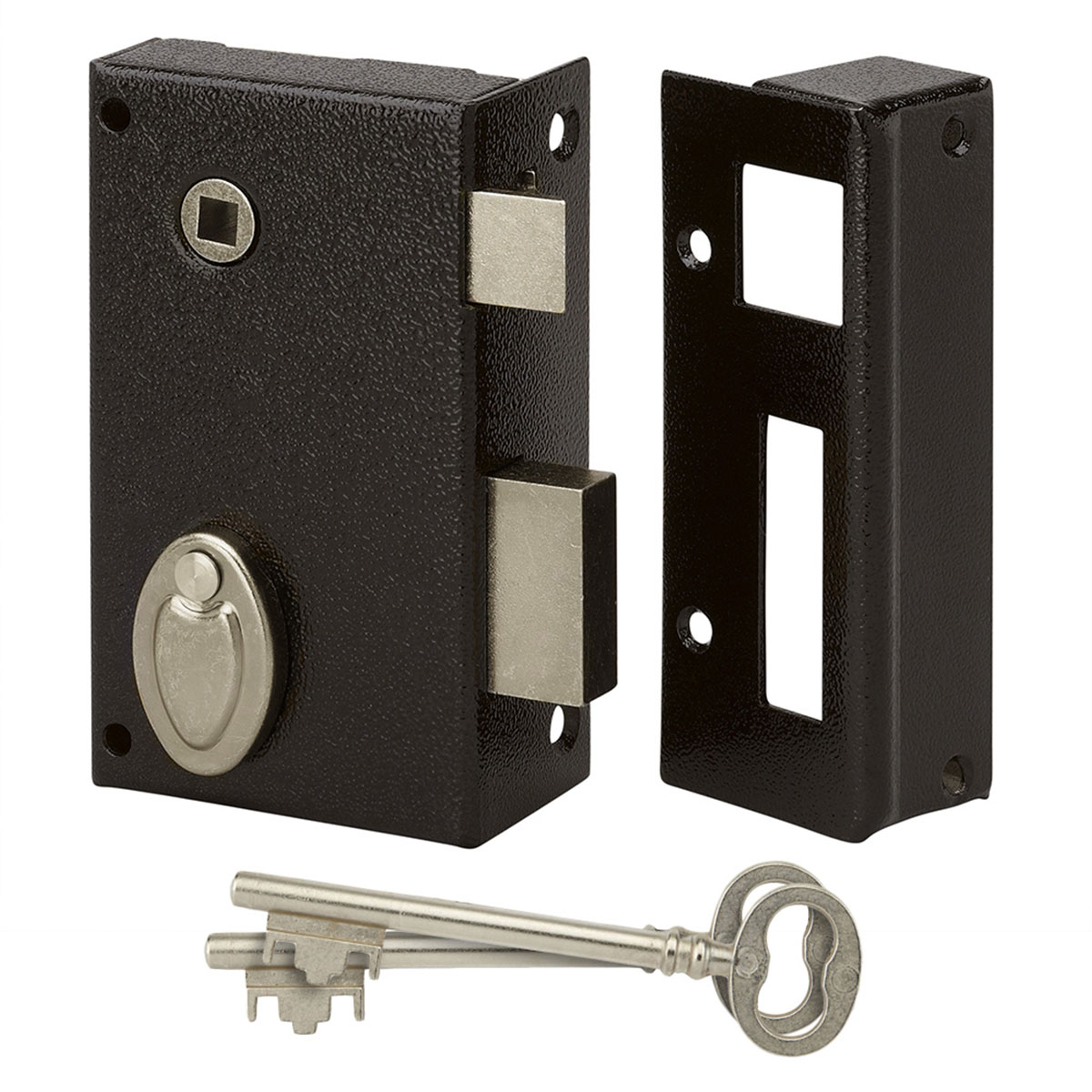 METALUX 804 Droite - Serrure en applique Verticale Coffre 70 x 120 mm Axe 45 Entraxe 70 Fouillot 7 mm