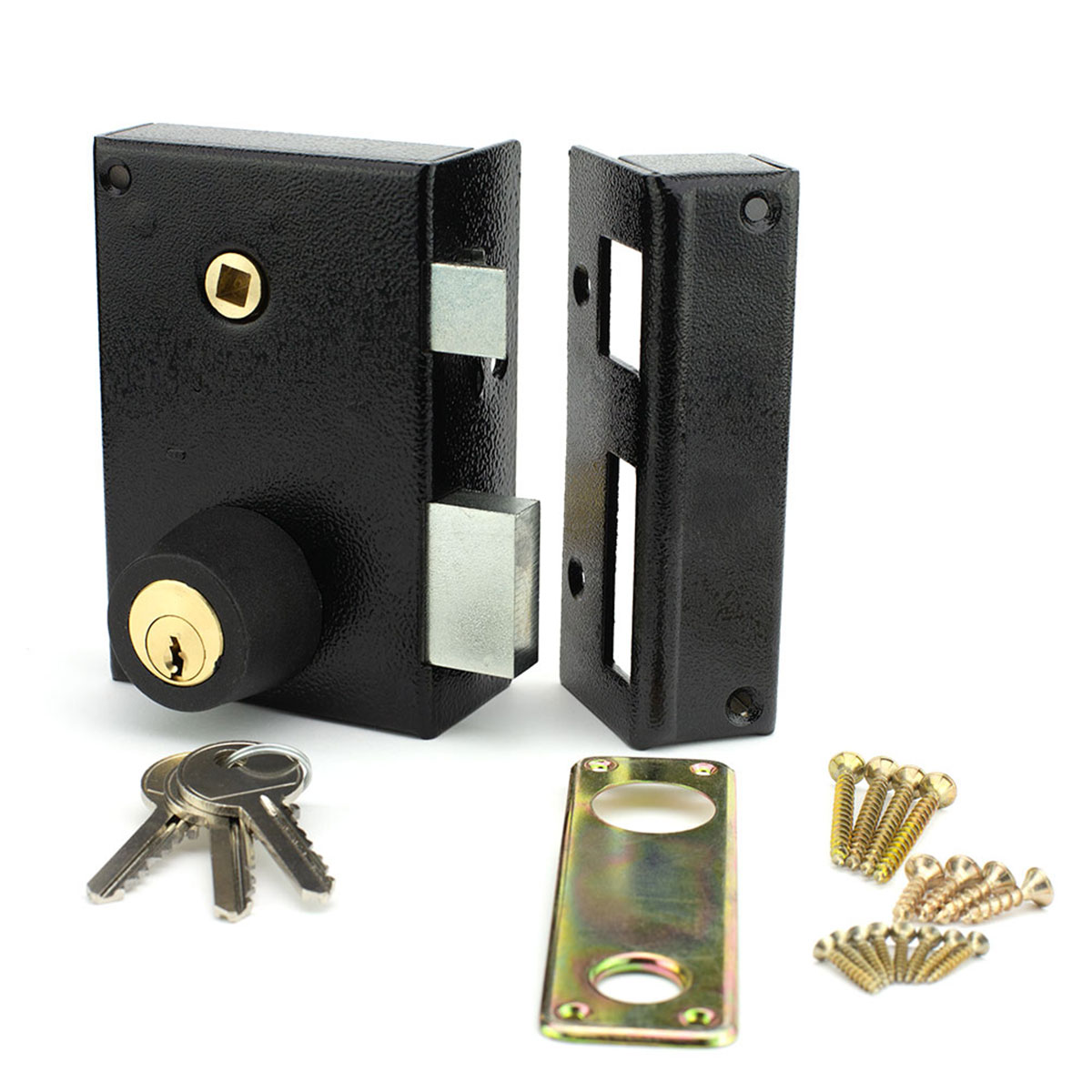 METALUX 852 Droite - Serrure en applique Verticale avec cylindre rond intégré pour porte d'entrée