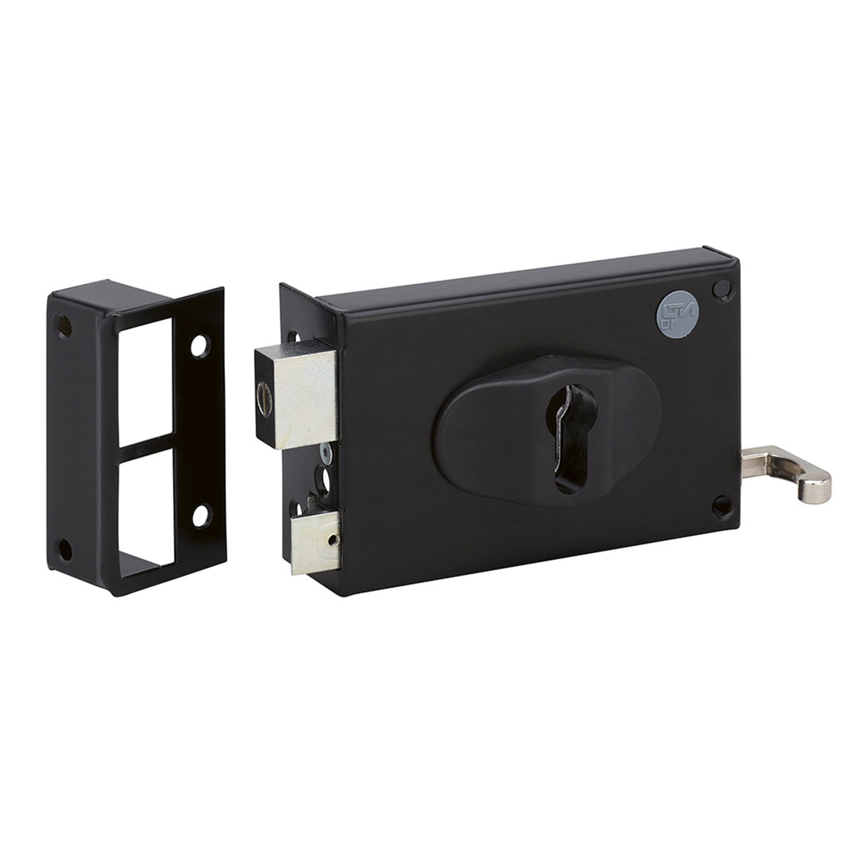 METALUX ND10 9770 Tirage Gauche - Serrure en Applique Horizontale Axe Réglable de 52 à 70 mm Coffre 88x140 mm