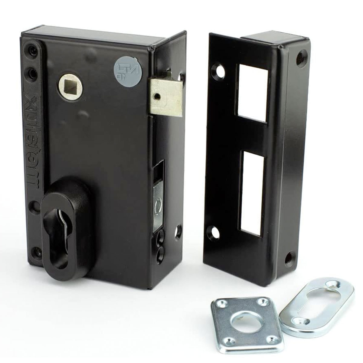 METALUX ND10 9872 Fouillot Gauche - Serrure de porte Universelle Entraxe Modulable 60 ou 70 mm Coffre 75x130 mm