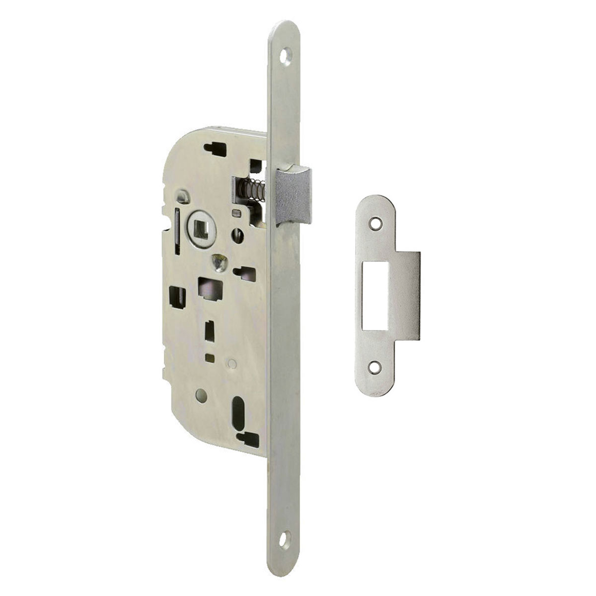 METALUX série 261 - Serrure à encastrer Réversible sans démontage avec Gâche Porte intérieur Porte de Bureau Porte cuisine