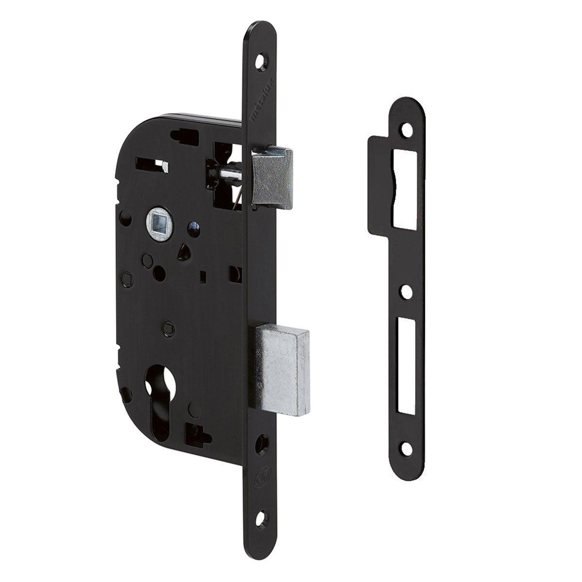 Metalux serrure pour porte bois certifiées NF - Encastrée Réversible Coffre hauteur 145 axe 40 Entraxe 70 pour Cylindre Européen