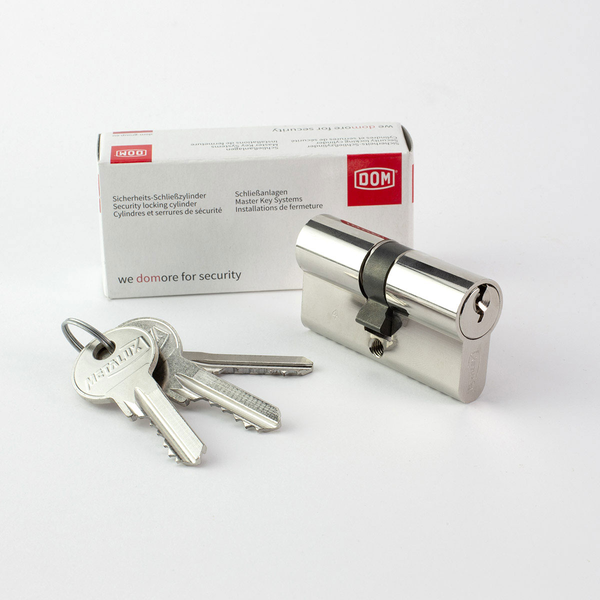 Metalux Cylindre de serrure k - 30x30 Barillet anti-crochetage protection contre le perçage Norme DIN EN 1303:2005