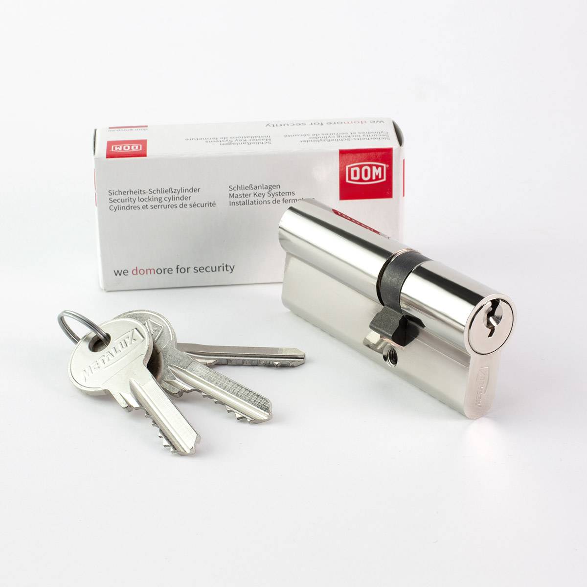 Metalux Cylindre de serrure k - 30x50 Barillet anti-crochetage protection contre le perçage Norme DIN EN 1303:2005