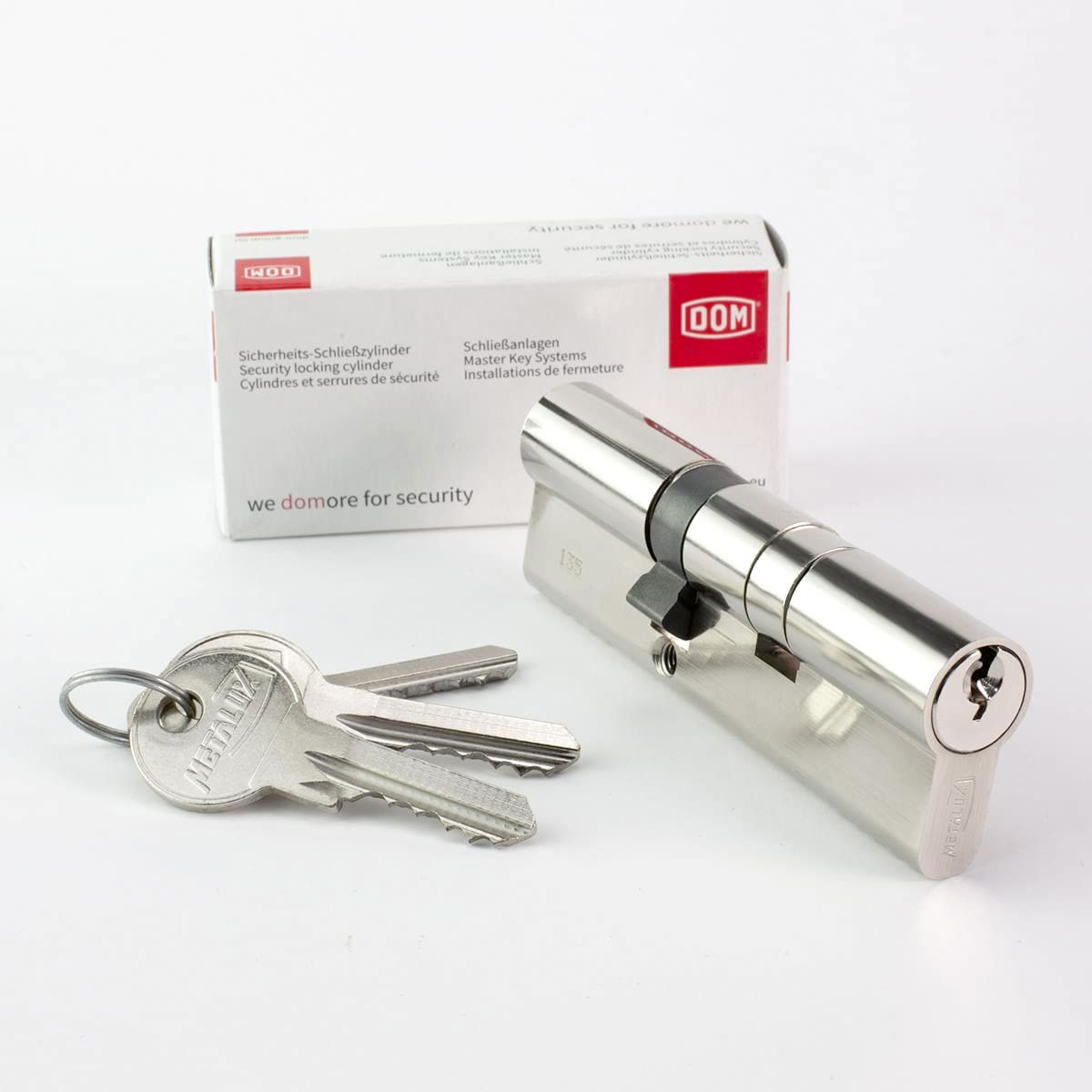Metalux Cylindre de serrure k - 30x60 Barillet anti-crochetage protection contre le perçage Norme DIN EN 1303:2005